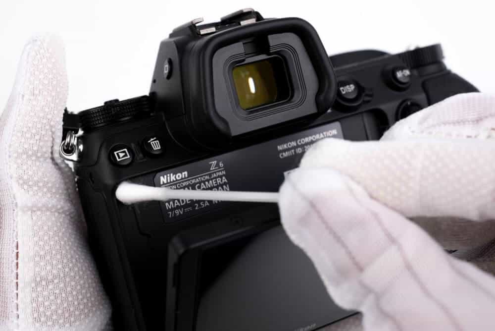 Set di pulizia per obiettivo con filtro e sensore della fotocamera