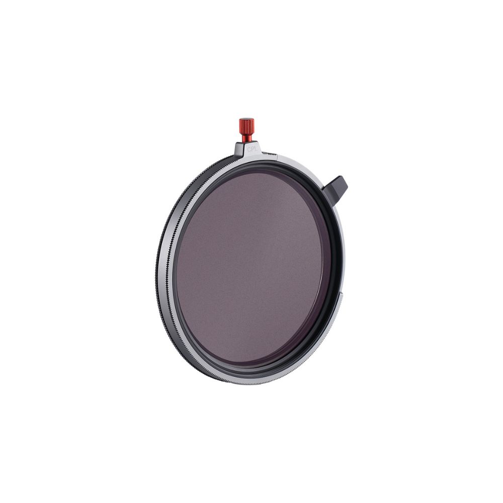ROUND Zmienny wkręcany filtr VND z CPL i czarną mgiełką 1,5-8 stopni 3 w 1 z pokrywką obiektywu