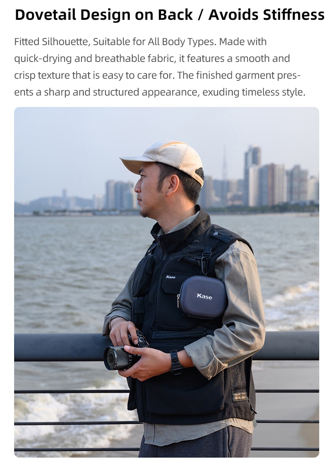 Chaleco para fotógrafos chaqueta fotográfica outdoor unisex