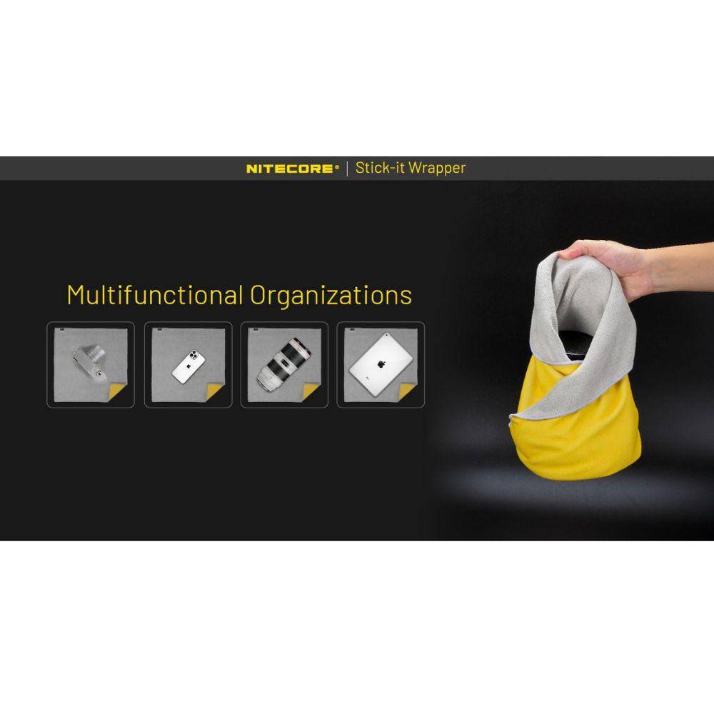 Pano de limpeza Nitecore Stick It Magic Cloth Laranja