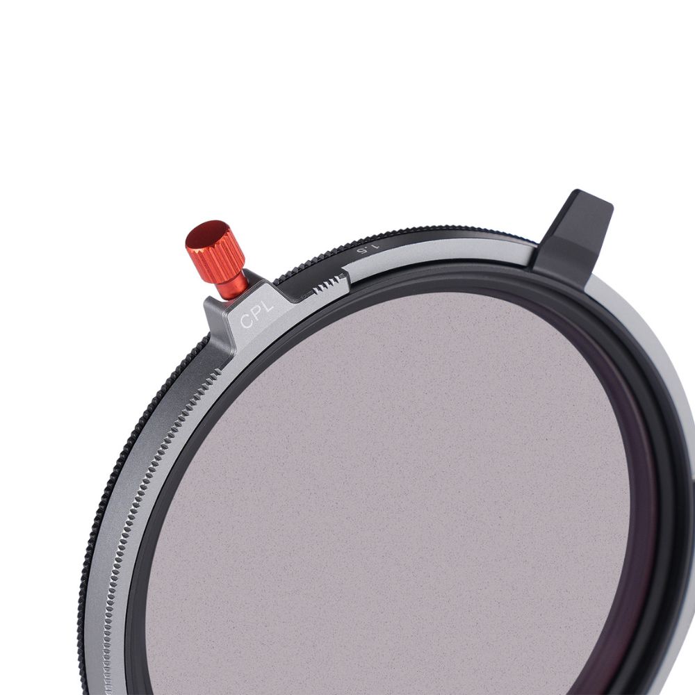 ROUND Zmienny wkręcany filtr VND z CPL i czarną mgiełką 1,5-8 stopni 3 w 1 z pokrywką obiektywu