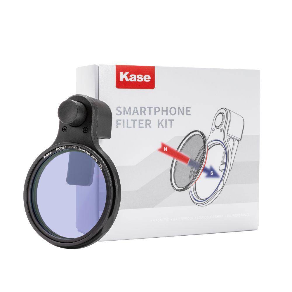 Filtro magnético anti láser para smartphone de 58 mm con clip magnético