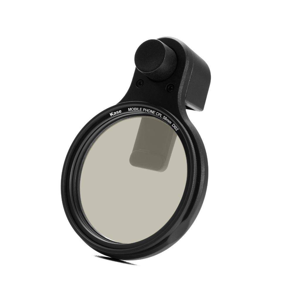Filtro polarizador magnético para smartphone de 58 mm con clip magnético
