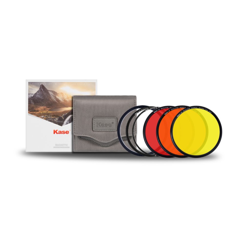 Juego de filtros redondos magnéticos en blanco y negro KW Revolution