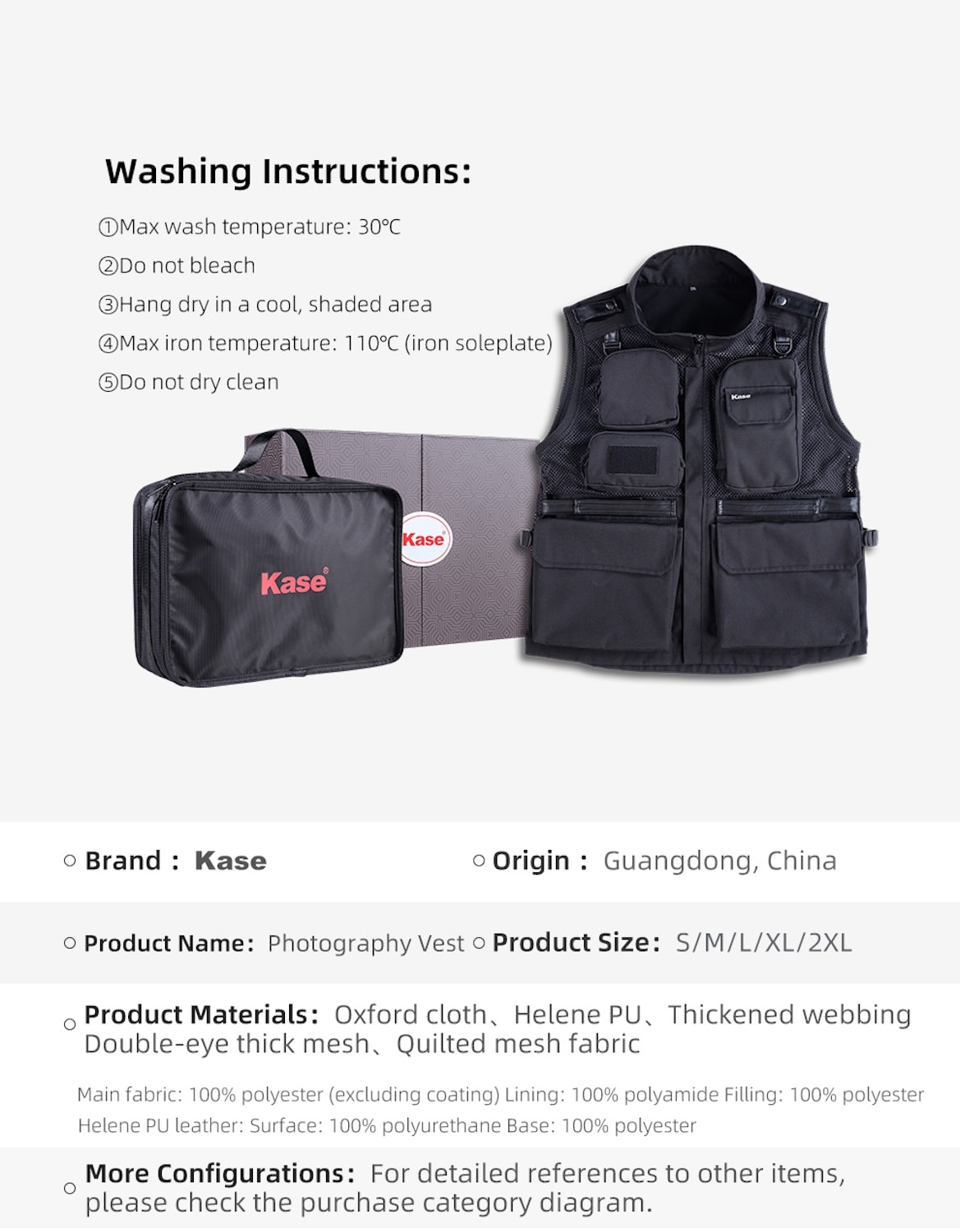 Chaleco para fotógrafos chaqueta fotográfica outdoor unisex