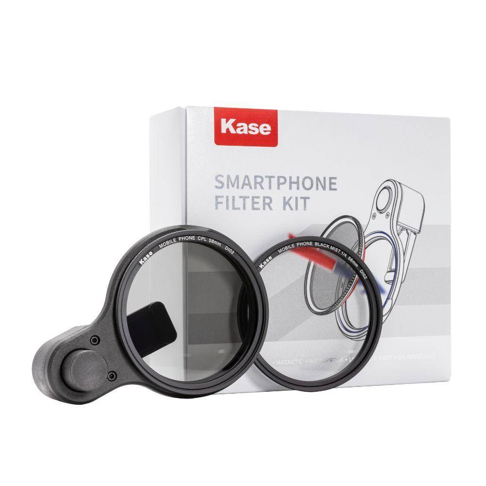 Kit de filtres magnétiques pour smartphone 58 mm CPL + Black Mist 1/4