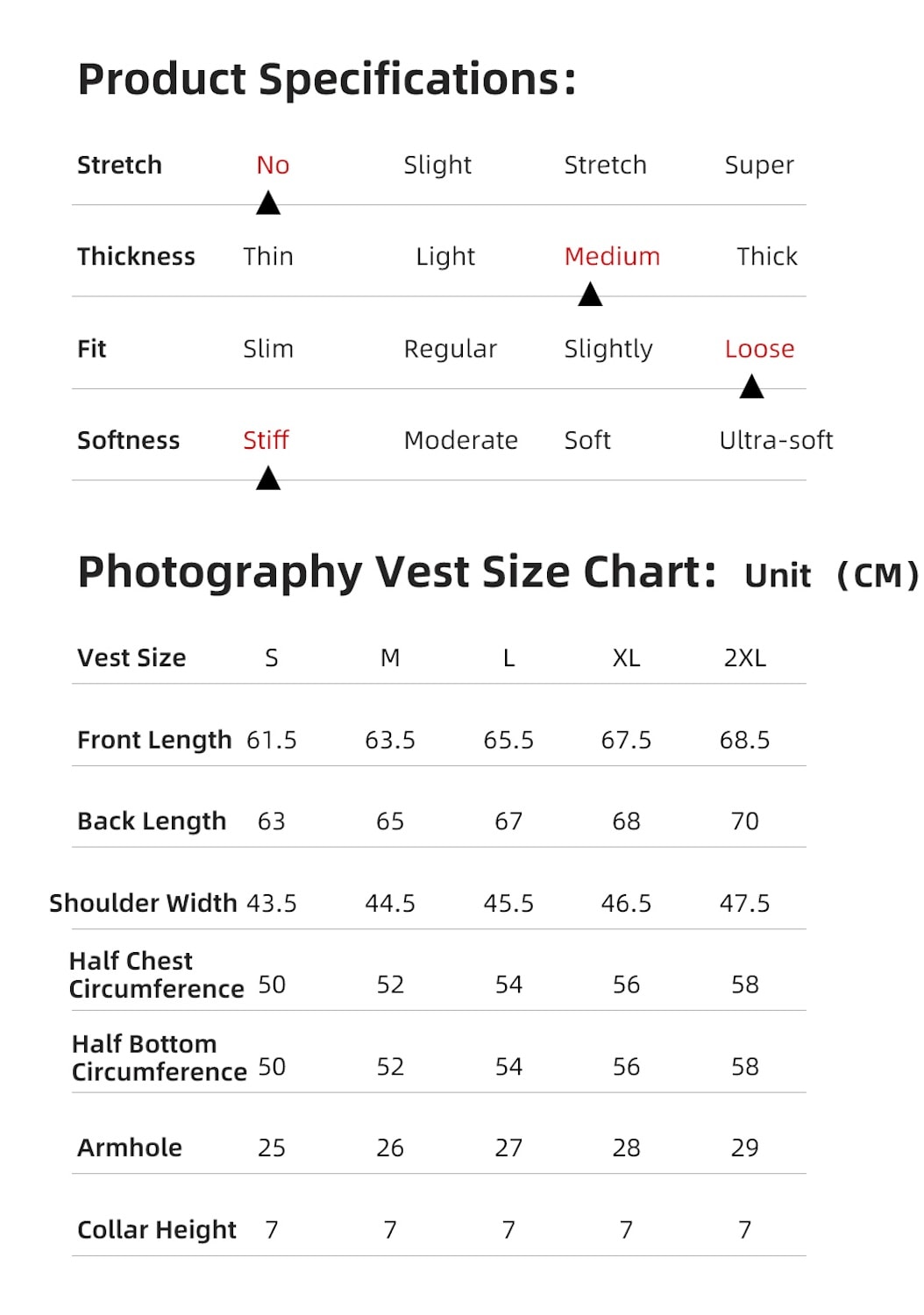 Chaleco para fotógrafos chaqueta fotográfica outdoor unisex