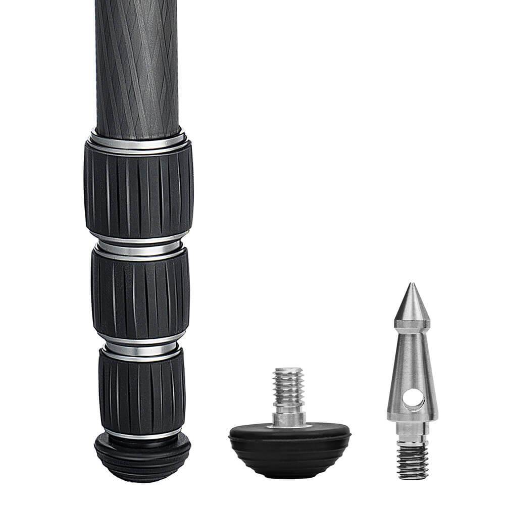 Tripé de carbono Mountain Series C83 sem cabeça de tripé sem coluna central