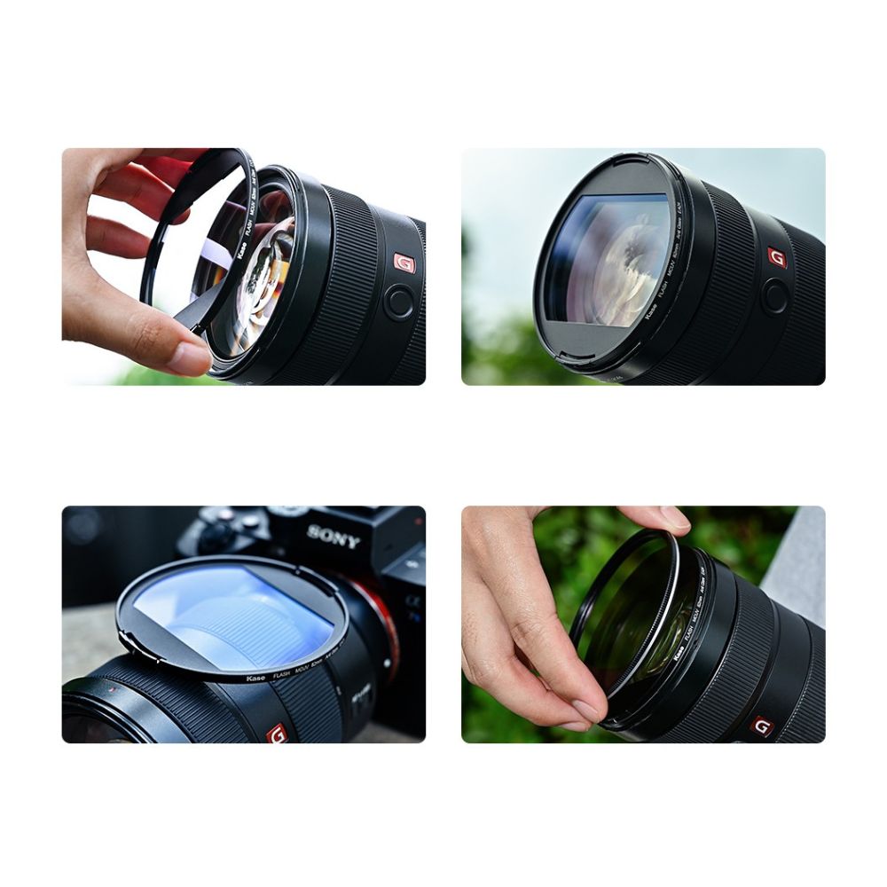 Filtre de protection avec fonction de serrage Flash MCUV Filtre rond