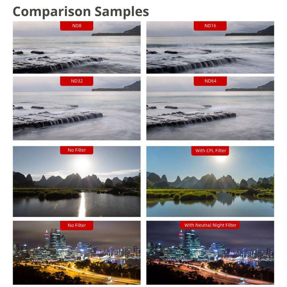 DJI Osmo Pocket 3 Juego de filtros 4 en 1