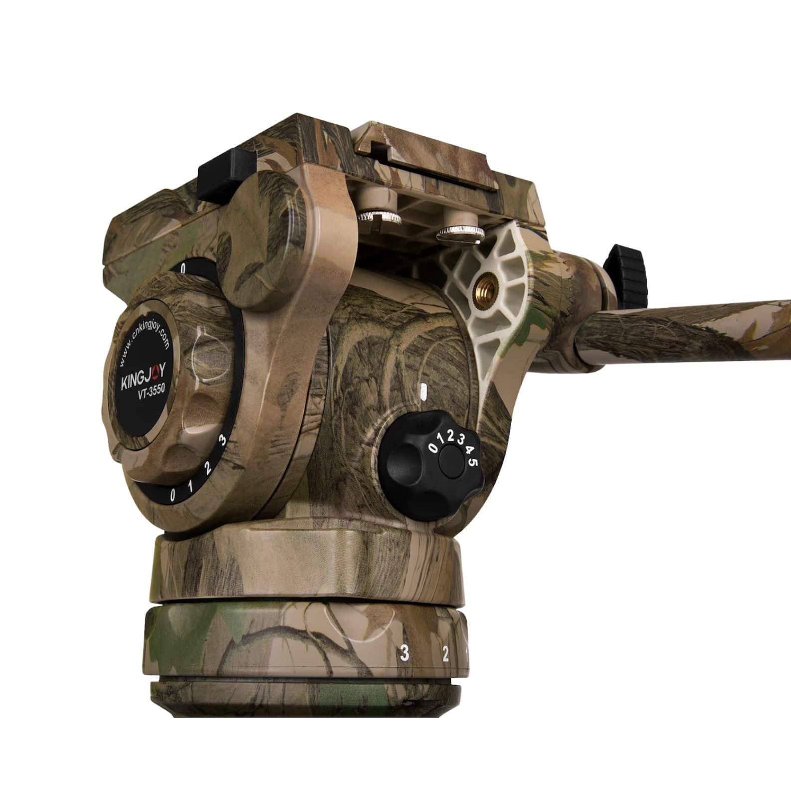 Trípode de carbono de camuflaje Mountain Series C85M con cabeza de trípode VT-3550M