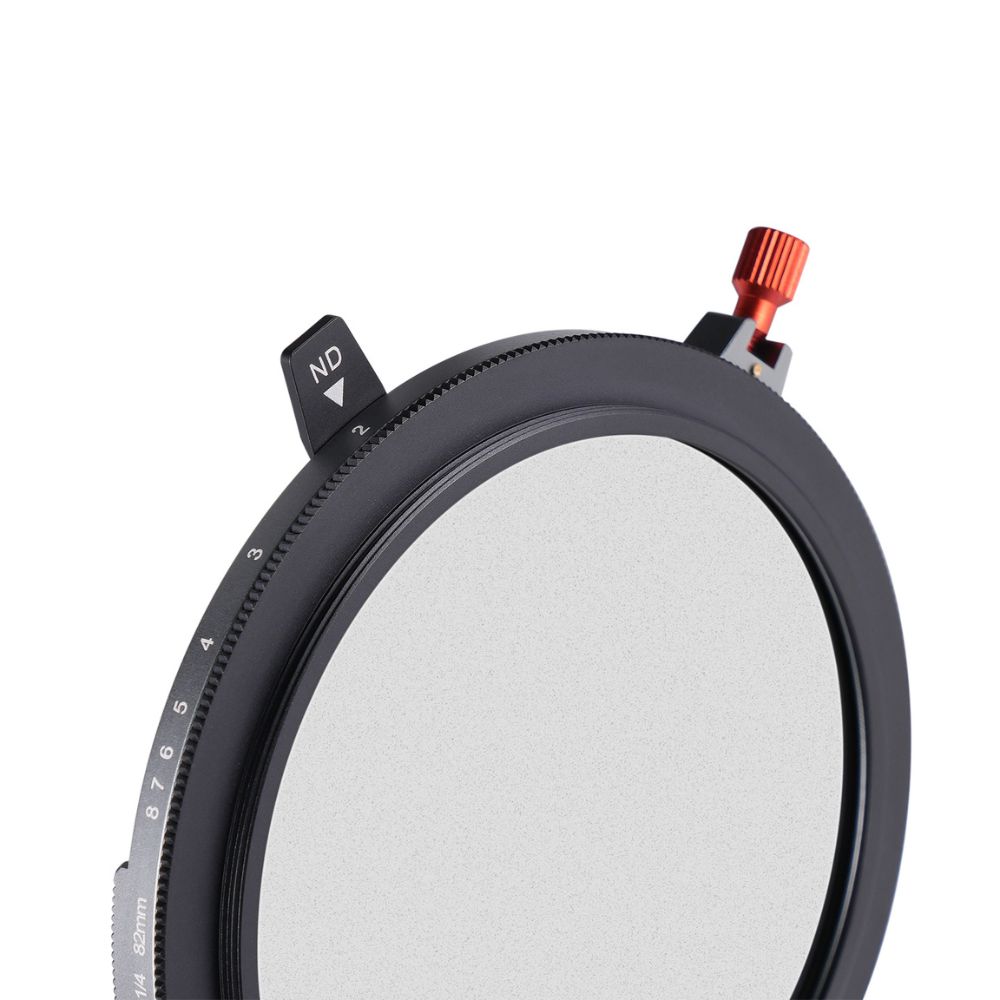 ROUND Zmienny wkręcany filtr VND z CPL i czarną mgiełką 1,5-8 stopni 3 w 1 z pokrywką obiektywu