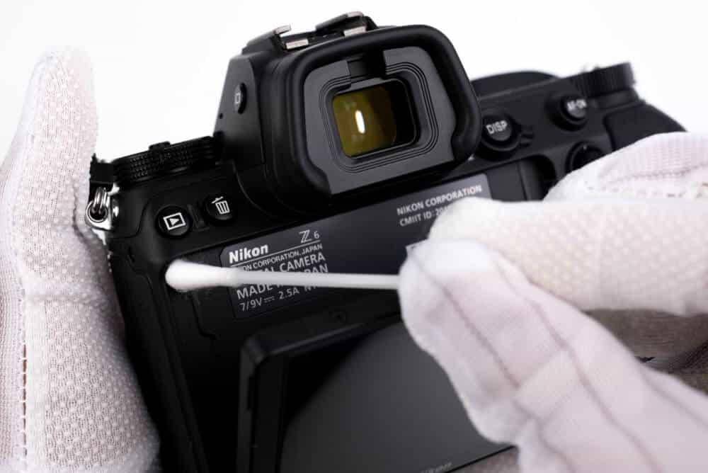 Set di pulizia per obiettivo con filtro e sensore della fotocamera