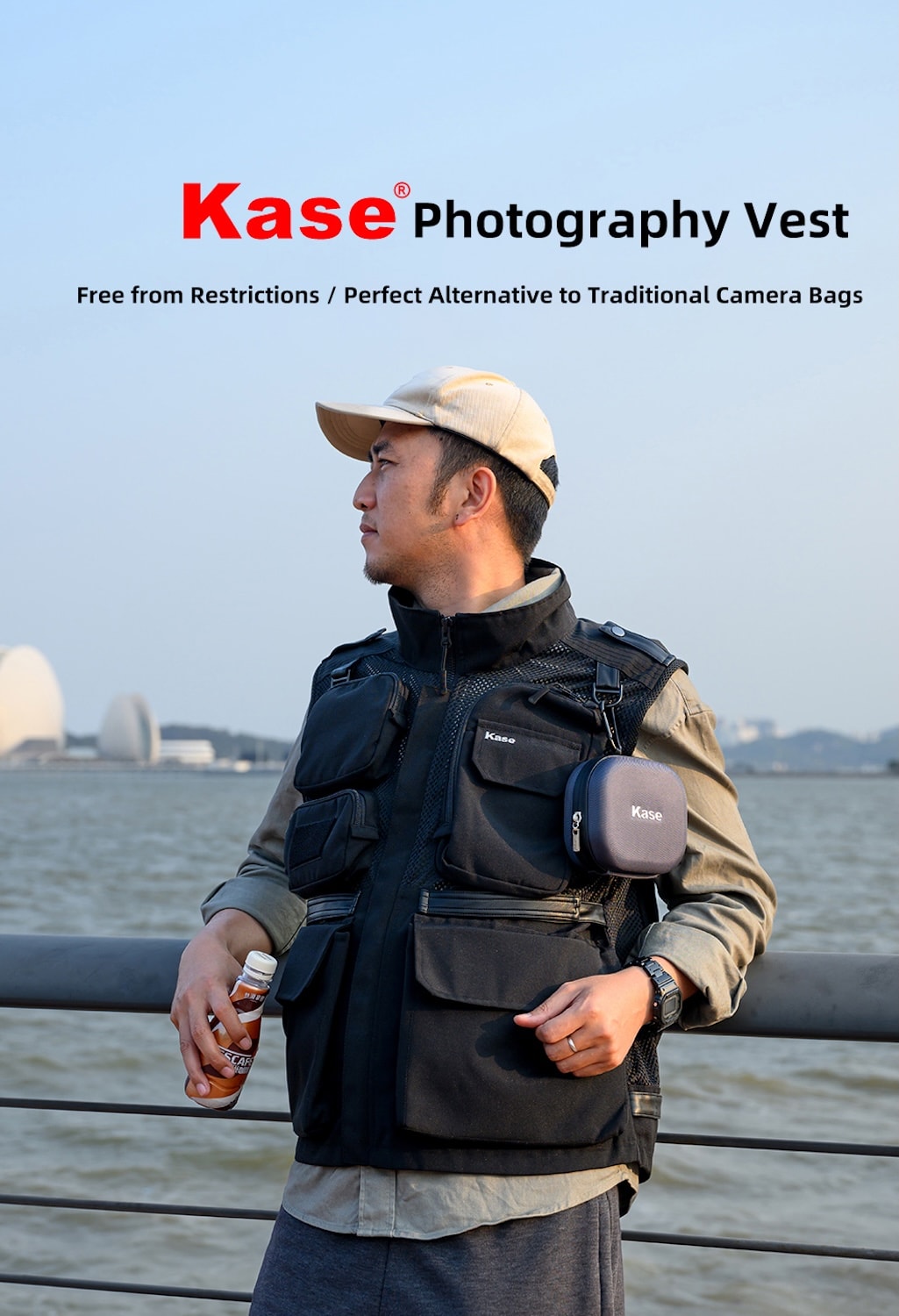 Chaleco para fotógrafos chaqueta fotográfica outdoor unisex