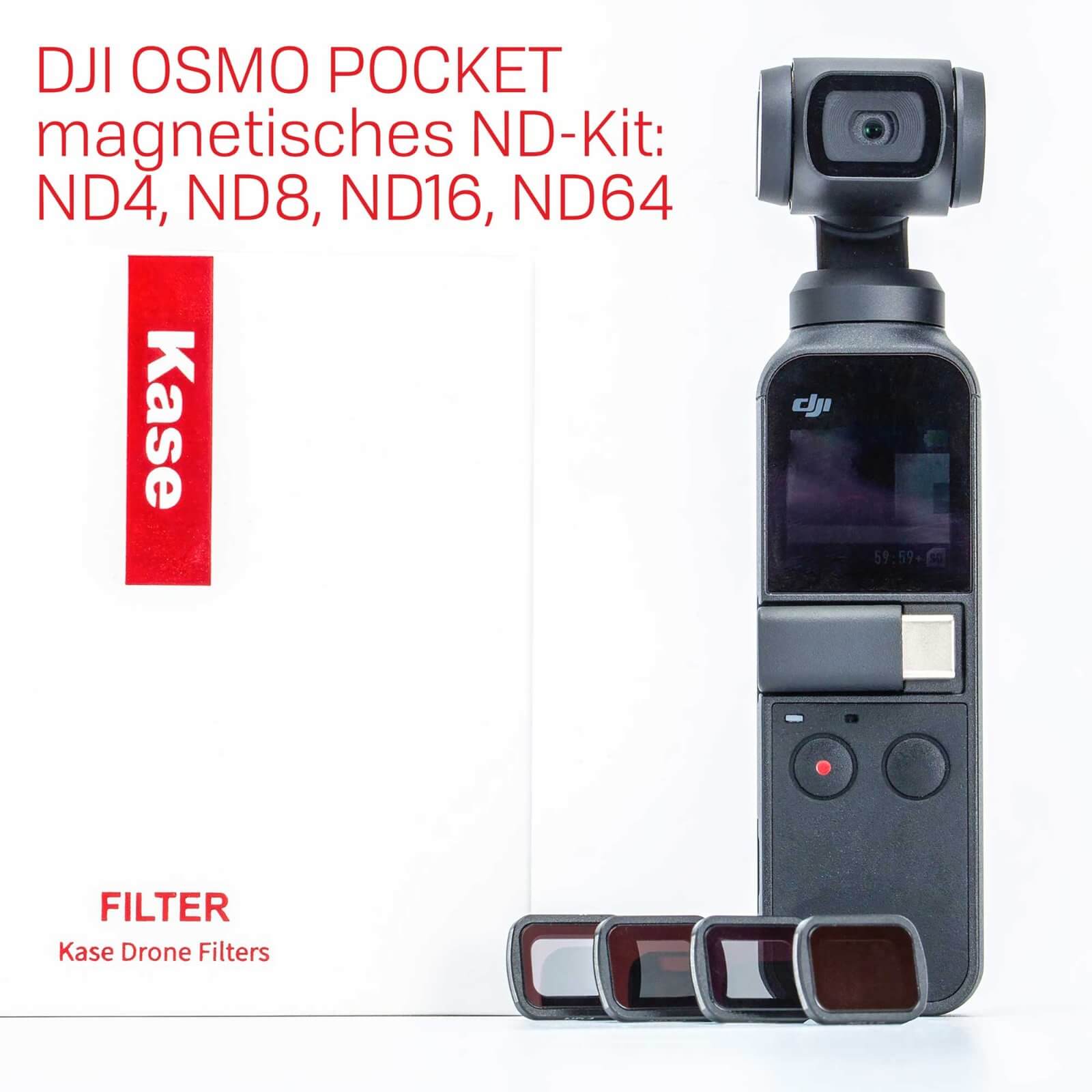 DRONE Magnetic ND Filter Kit para DJI OSMO Pocket incl. ND4 ND8 ND16 ND64