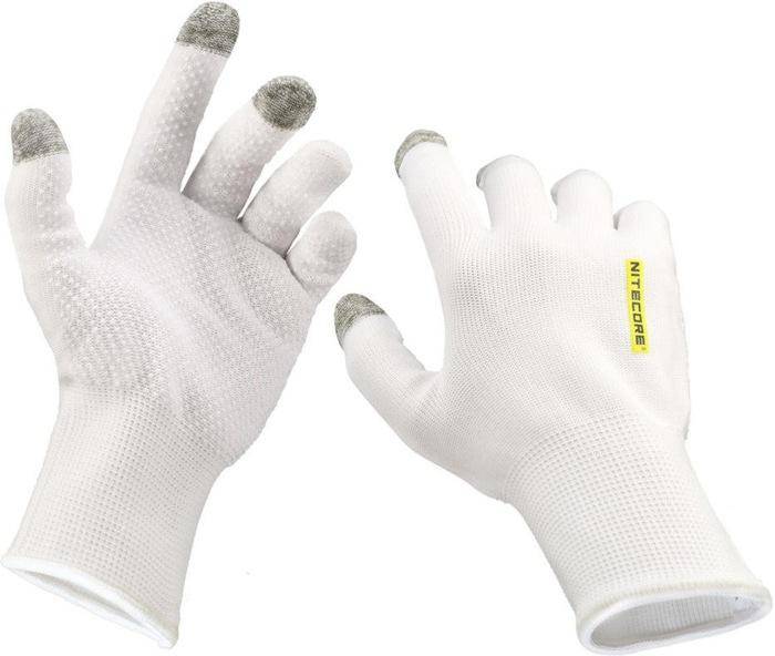 Gants de nettoyage antidérapants pour écran tactile Nitecore