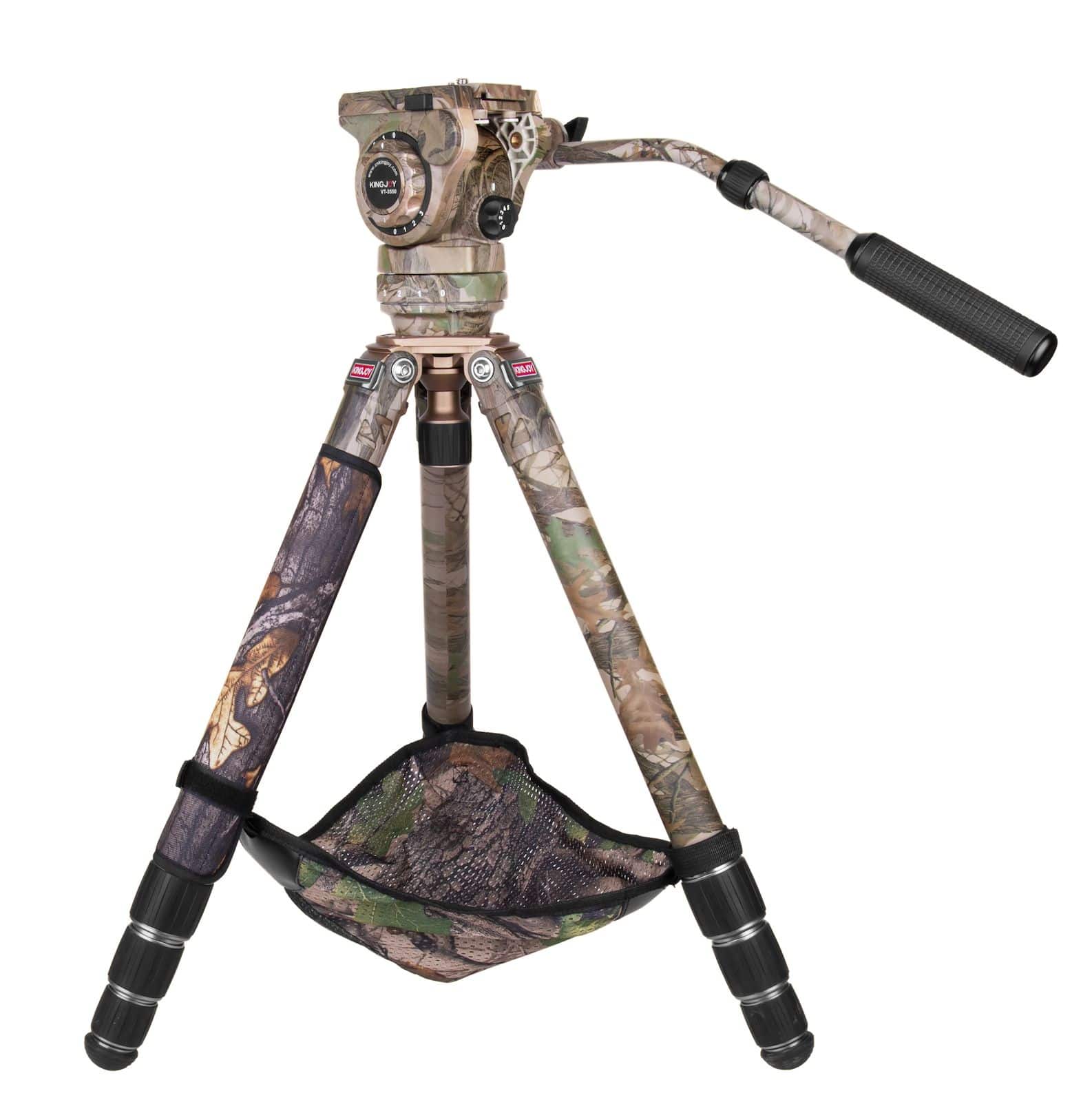 Trípode de carbono de camuflaje Mountain Series C85M con cabeza de trípode VT-3550M