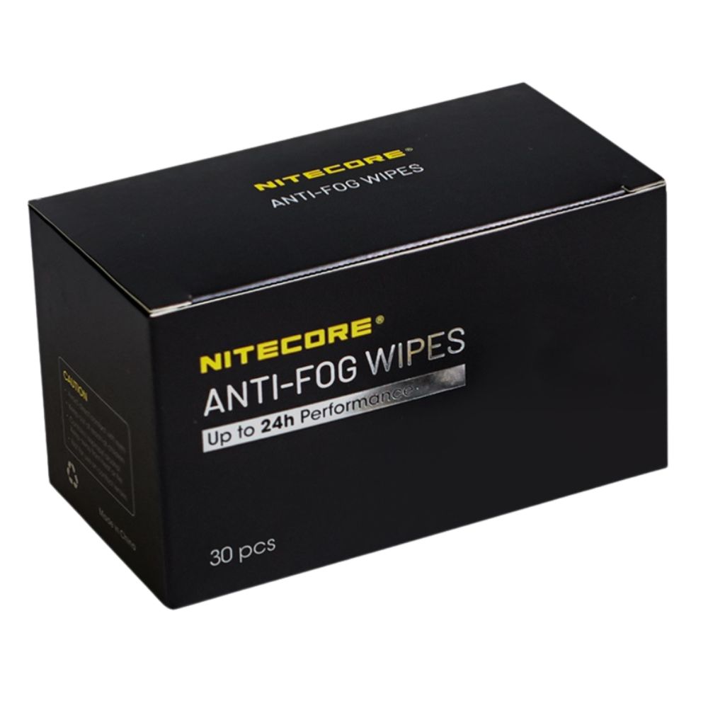 Chiffons antibuée Nitecore pour lentilles et filtres 30 pièces/boîte