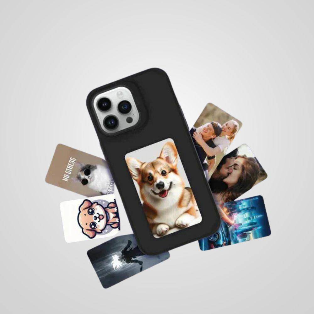 Innovadora funda protectora para iPhone con pantalla basada en NFC para la visualización de imágenes