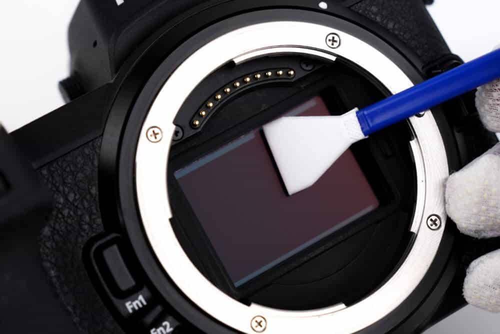 Set di pulizia per obiettivo con filtro e sensore della fotocamera