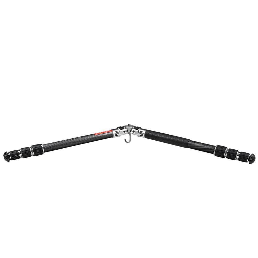 Tripé de carbono Mountain Series C83 sem cabeça de tripé sem coluna central