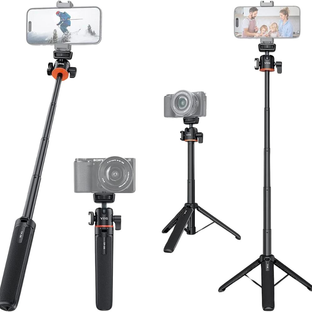 Minitrípode de sobremesa para smartphone con cabeza esférica