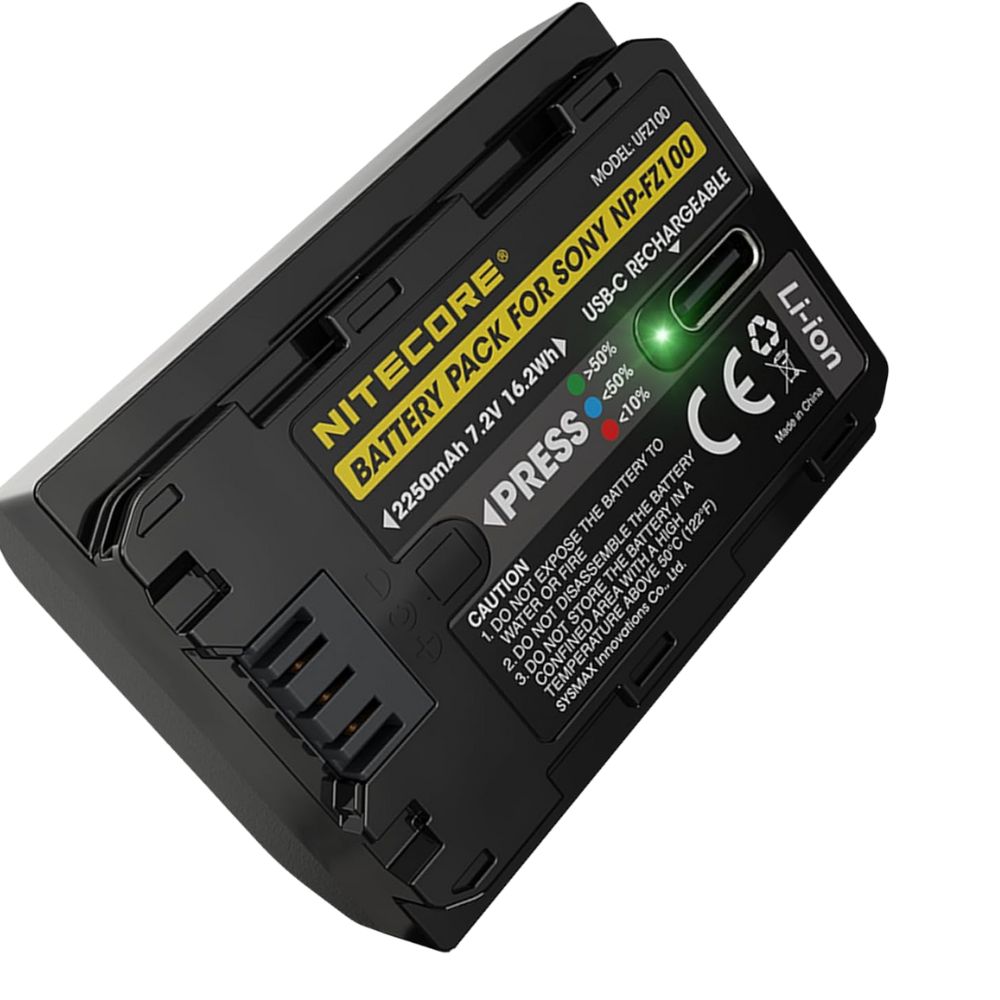 Batterie Nitecore pour Sony NP-FZ100 2400mAh 7,2V 16,2Wh