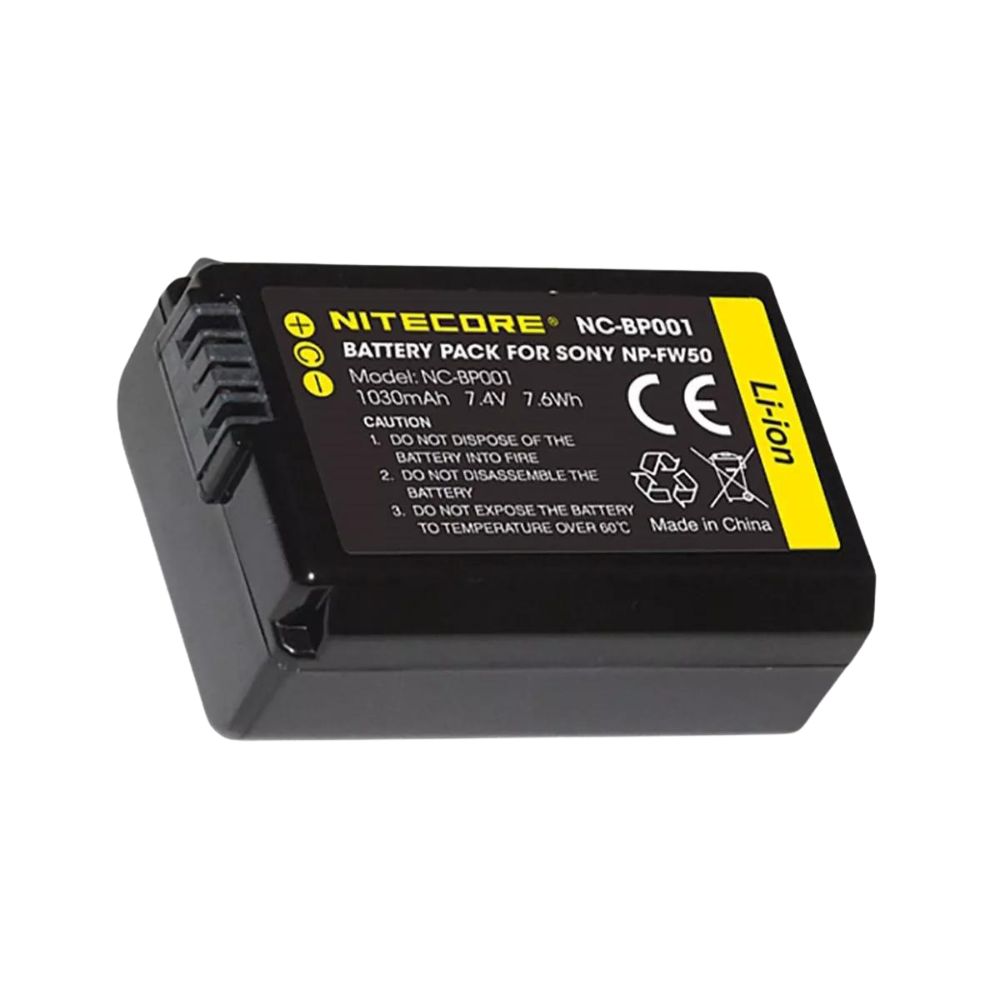 Batterie Nitecore pour Sony NCFW50 1030mAh 7,4V 7,6Wh