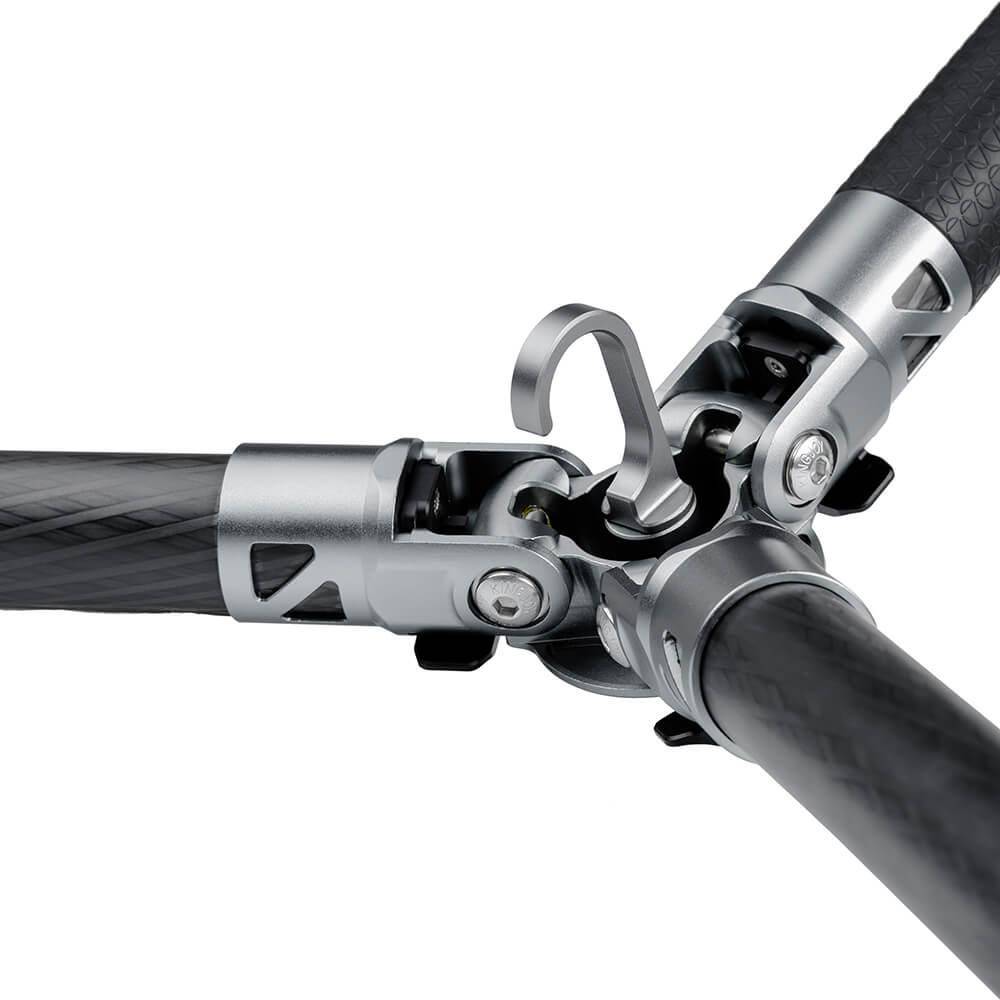 Tripé de carbono Mountain Series C83 sem cabeça de tripé sem coluna central