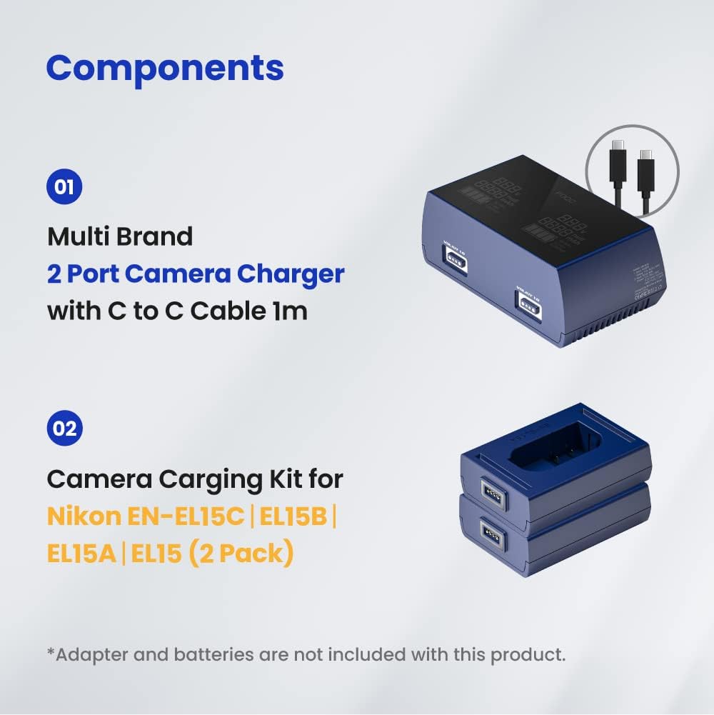 Ładowarka podstawowa Bronine 2-portowa