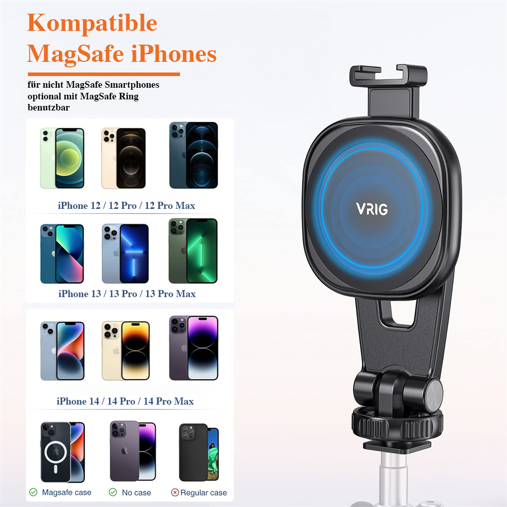 Juego de trípode con soporte para smartphone MagSafe
