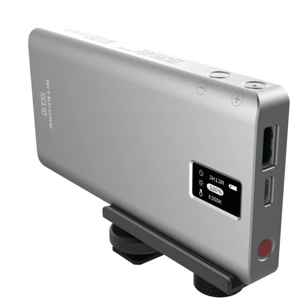 Luz para cámara Nitecore SCL10 con batería integrada